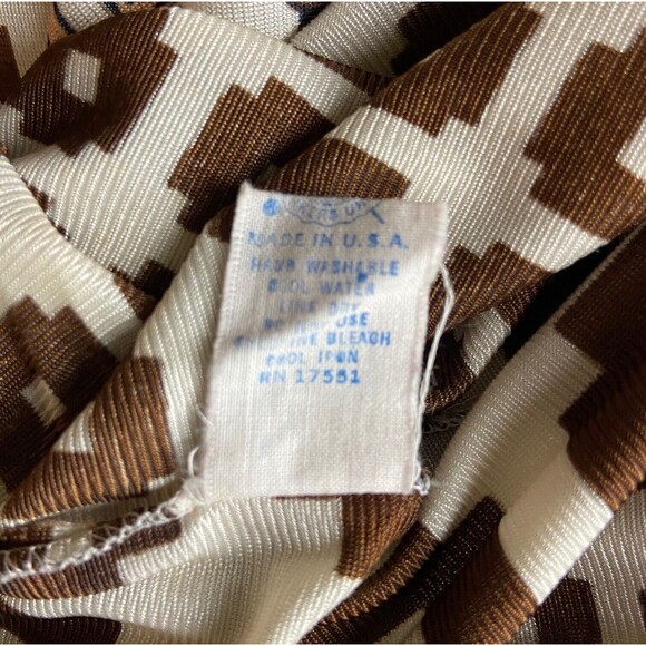 Vintage 70s Novelty Train Western Horse Cowboy Nightgown Caftan Maxi Dress M/L - Picture 10 of 14